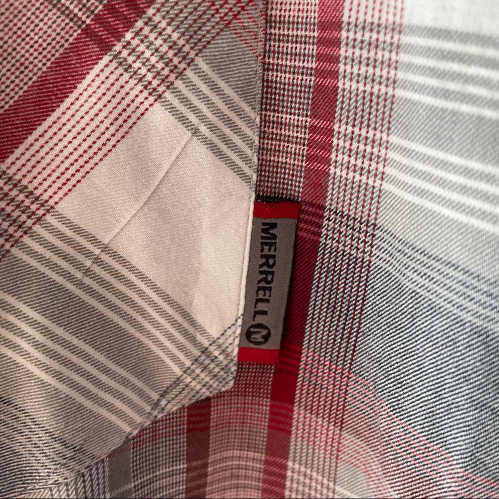 Merrell plaid button down - Picture 5 of 8